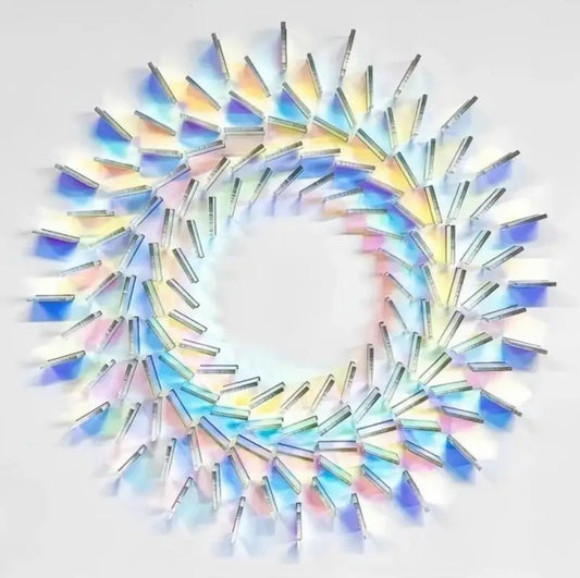 Riandiant Color Plexiglass Iridescent Square Acylic Sheets For DIY Keychain,Crafting,Home Decoration,Toys,Art Creation
