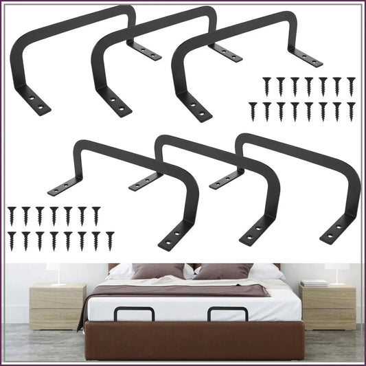 6 Pcs Mattress Slide Stopper, Mattress Retainer Bar Anti Slip Mattress Stoppers Holder Gripper to Prevent Sliding for Bedroom Bed Frame